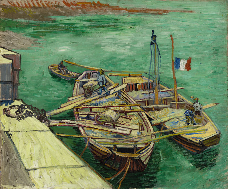 הסירות העוגנות - Vincent van Gogh