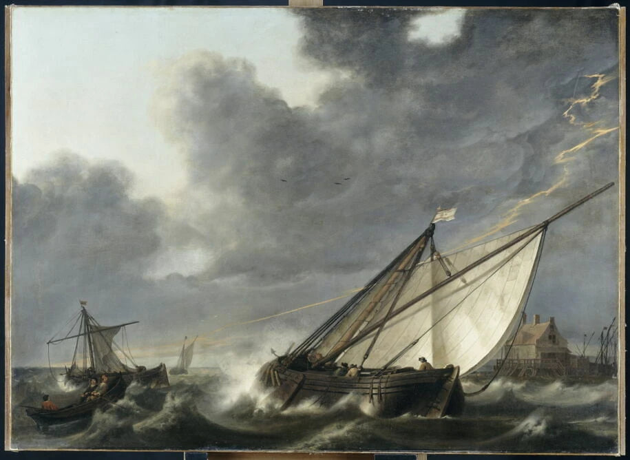 Bateaux pris dans un orage - Aelbert Cuyp