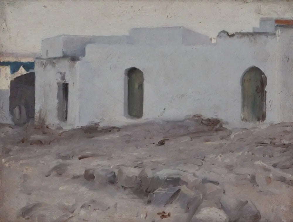 Reproduction du tableau « Bâtiments mauresques par temps nuageux - John Singer Sargent » par Alpha Reproduction en peinture à l’huile
