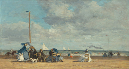 🌊 החוף בטראוול – יוג'ן בודן (שנות ה-1860)