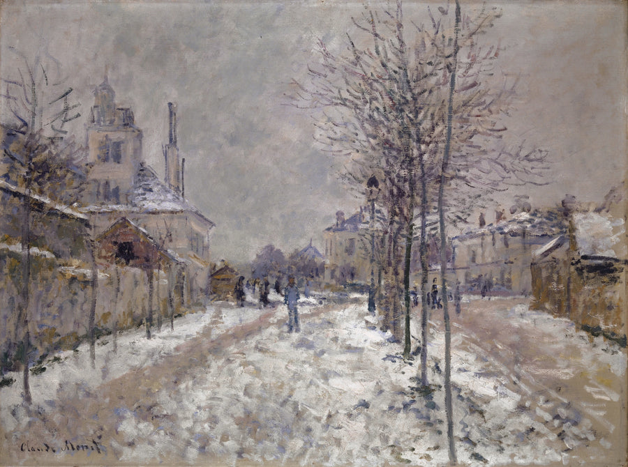 Boulevard de Pontoise בארגנטוויל, שלג W359 - קלוד מונה
