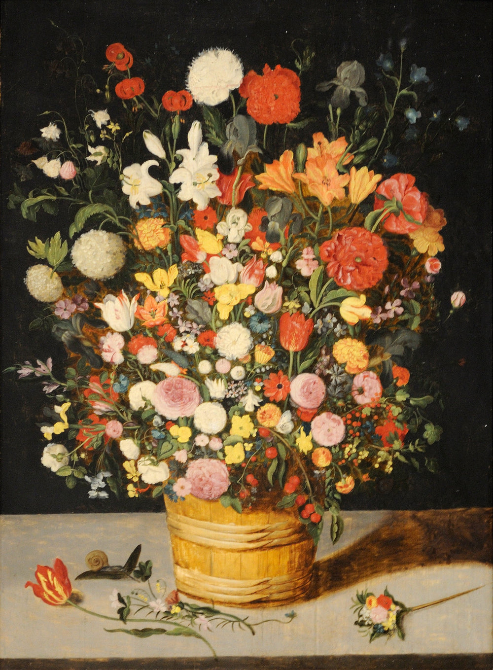 Bouquet de fleurs - Jan Brueghel l'Ancien image 1 copie peinte à la main à l’huile