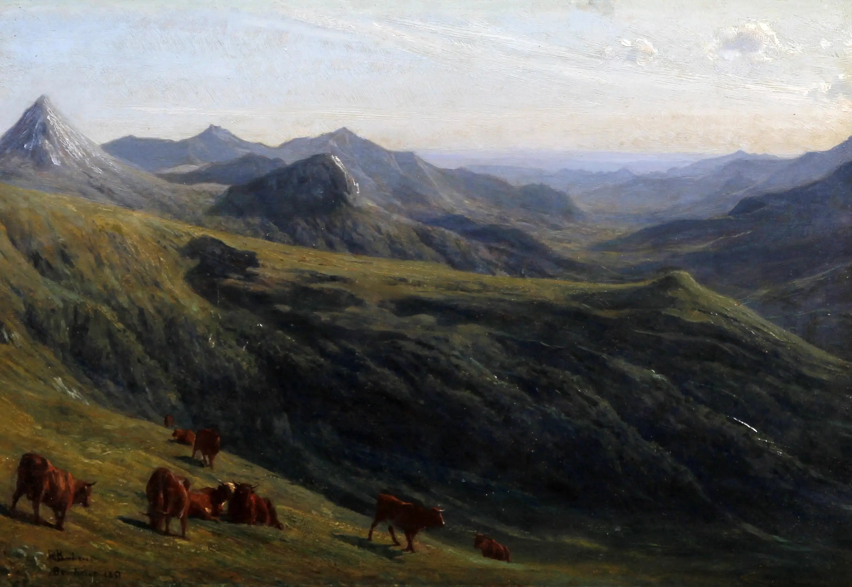 Bovins sur une colline - Rosa Bonheur - Alpha Reproduction