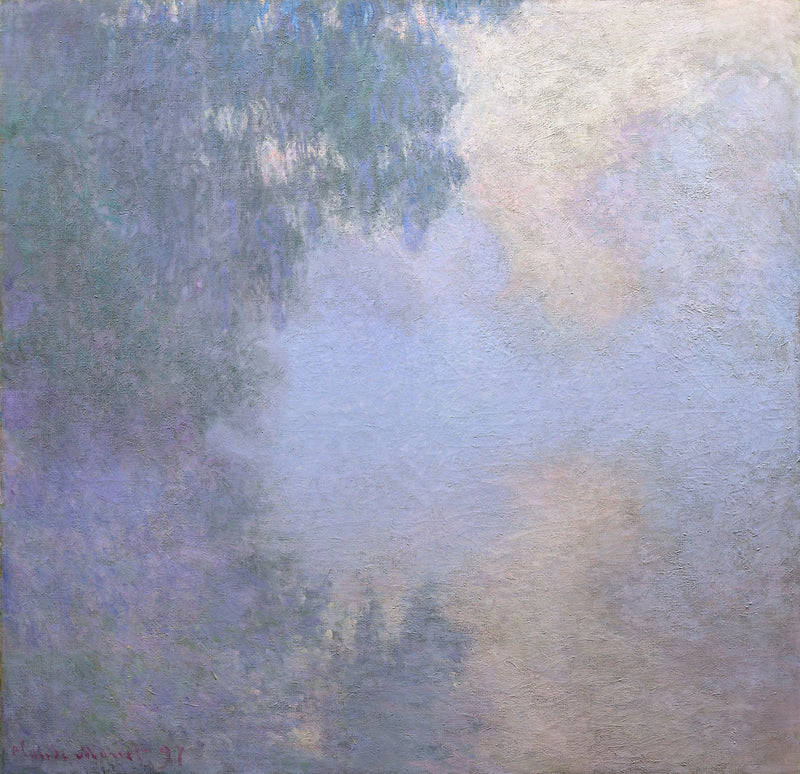 Bras de Seine ליד Giverny, ערפל, שיקגו W1475 - קלוד מונה