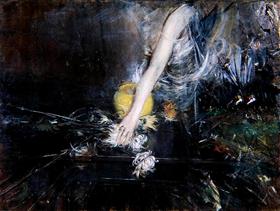 Bras tenant un vase de fleurs - Giovanni Boldini - Alpha Reproduction