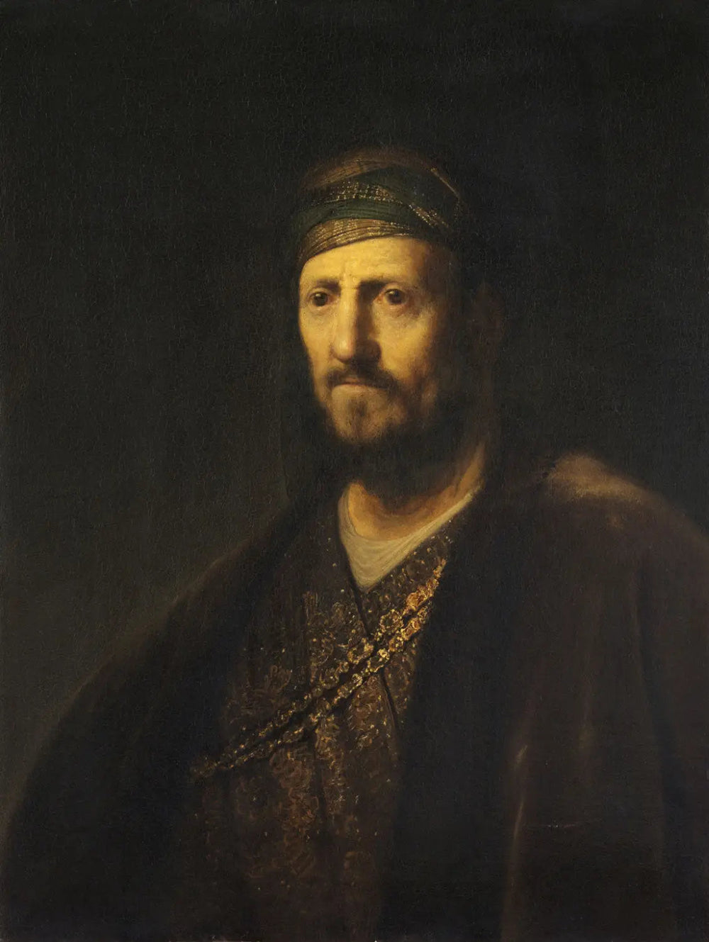 Buste d'homme en costume oriental - Rembrandt image 1 reproduction réalisée par Alpha Reproduction