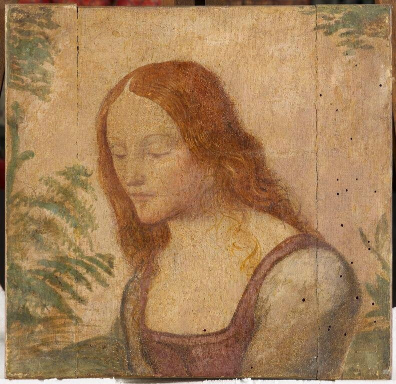 חזה של נערה עם שיער מפוזר - ברנרדו לואיני