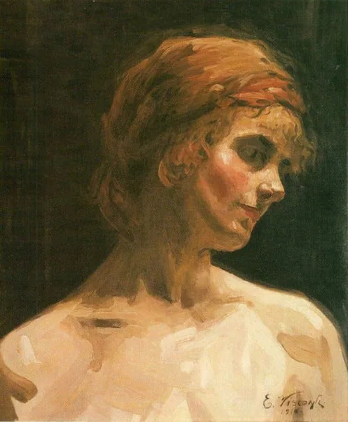Cabeça de mulher - Eliseu Visconti