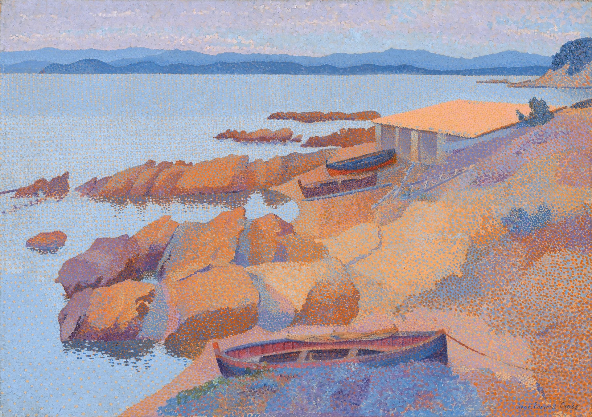 Calanque des Antibois - Henri-Edmond Cross image 1 copie peinte à la main à l’huile