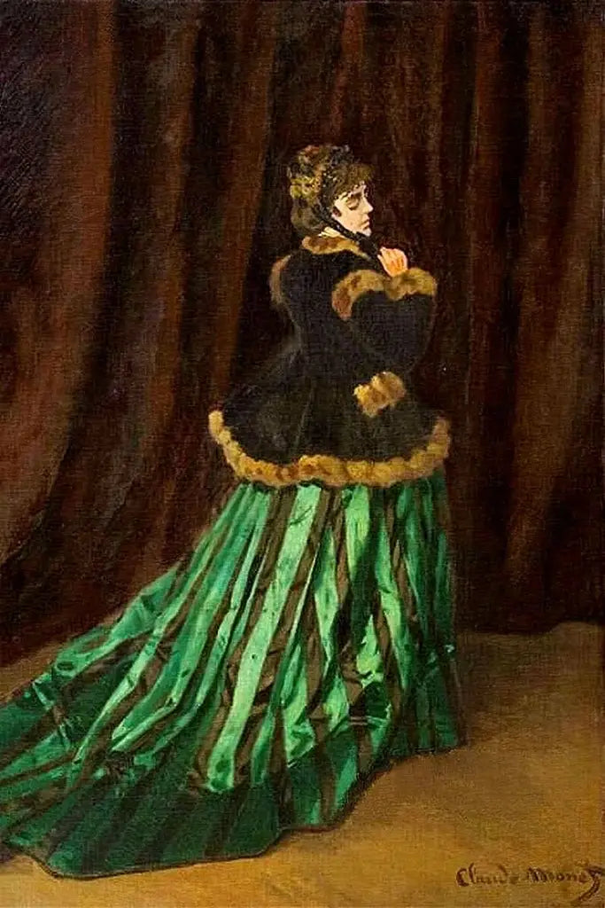 Camille en robe verte - Claude Monet image 1 tableau peint à l’huile sur toile