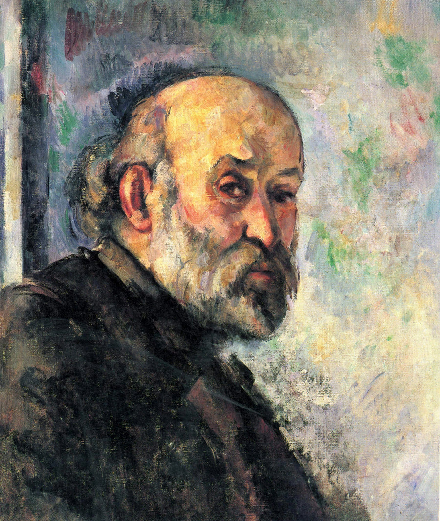 דיוקן של סזאן על רקע כחול - פול סזאן