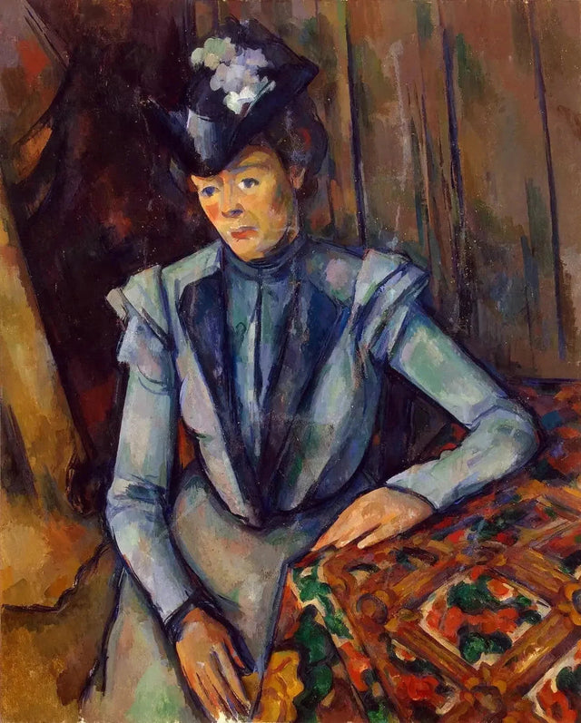 הגברת בכחול, 1900-1904 בקירוב--- Paul Cézanne