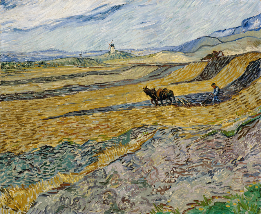 שדה סגור עם חרש - Vincent van Gogh