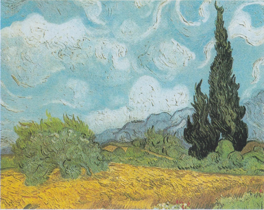 שדה חיטה עם ארז - Vincent van Gogh