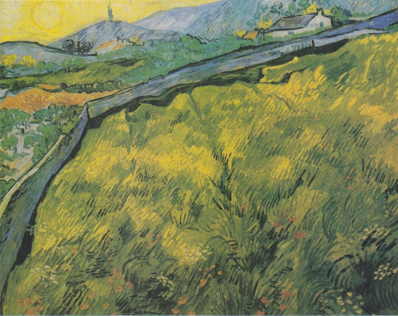 שדה חיטה אביבי בשעת זריחת השמש - Vincent van Gogh