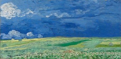 Champ sous des nuages d'orage - Van Gogh - Reproductions de tableaux et peintures haut de gamme