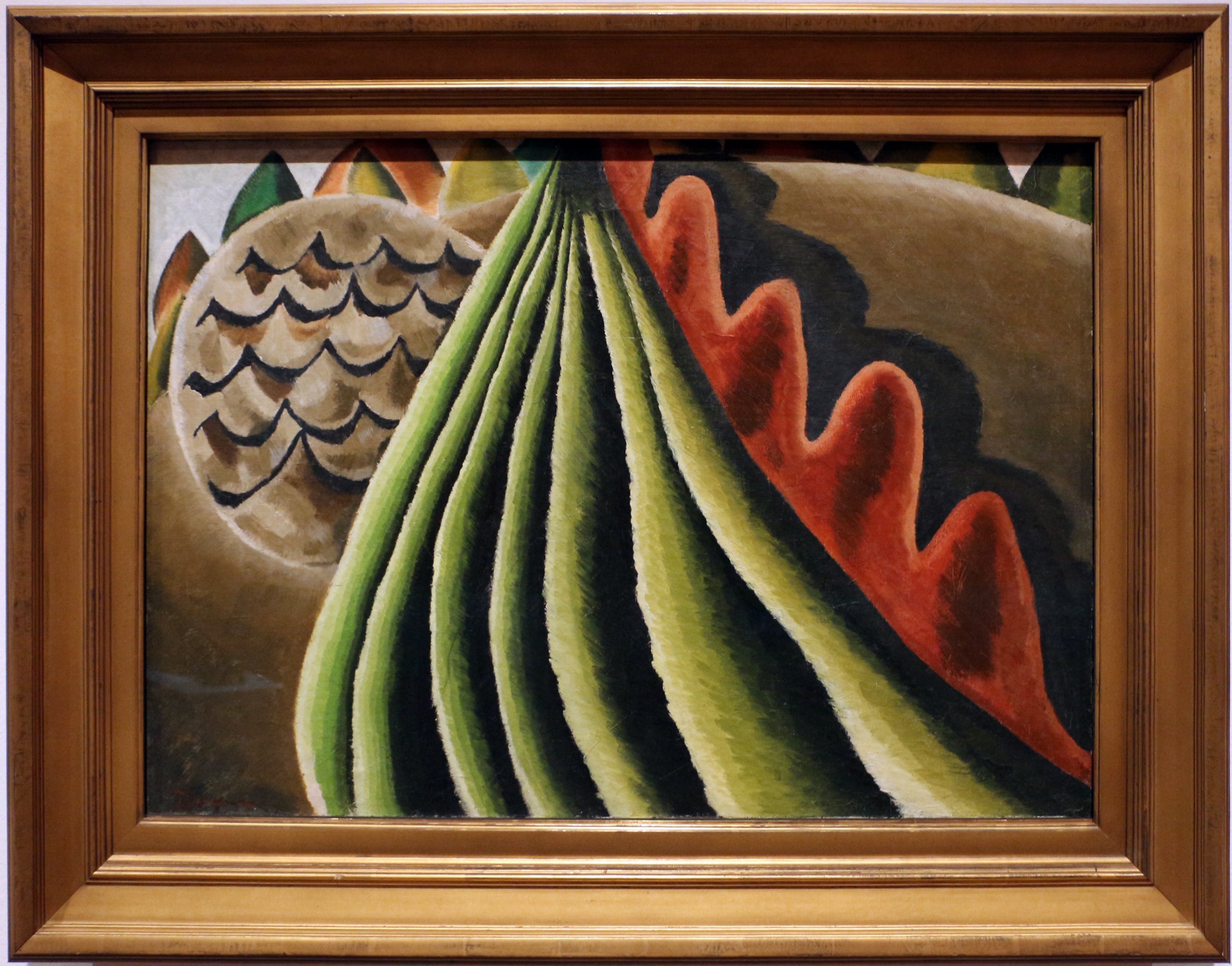 Champs de céréales vus du train - Arthur Dove image 1 reproduction de peinture à l’huile