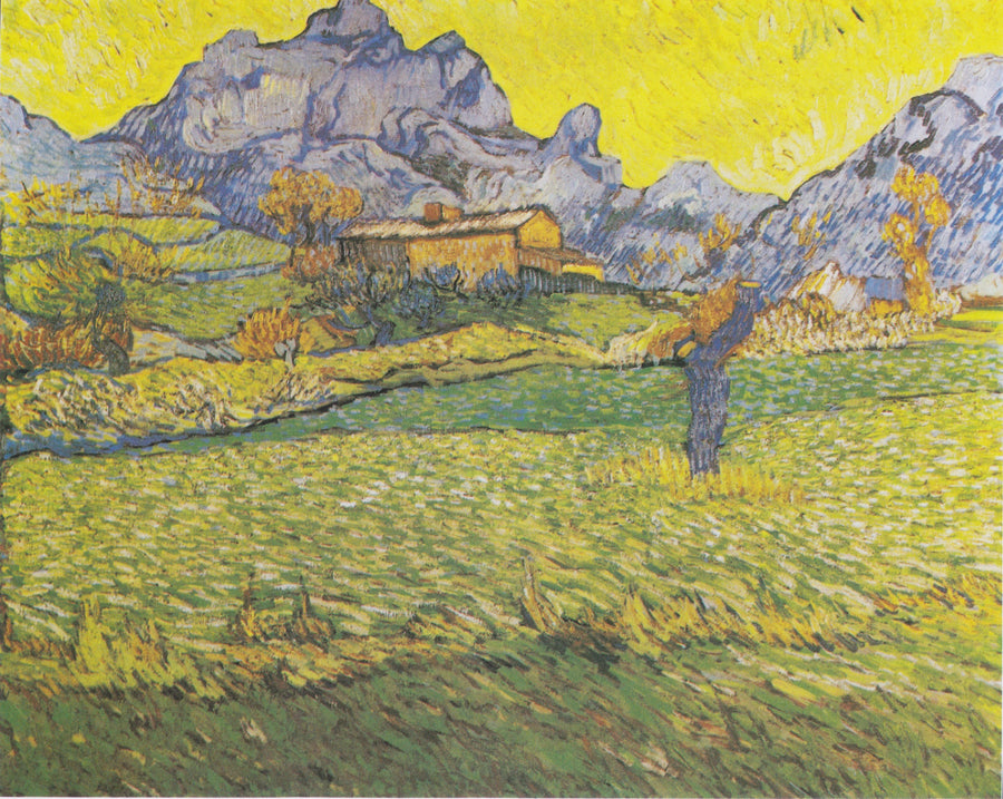 שדות חיטה בנוף הררי - Vincent van Gogh