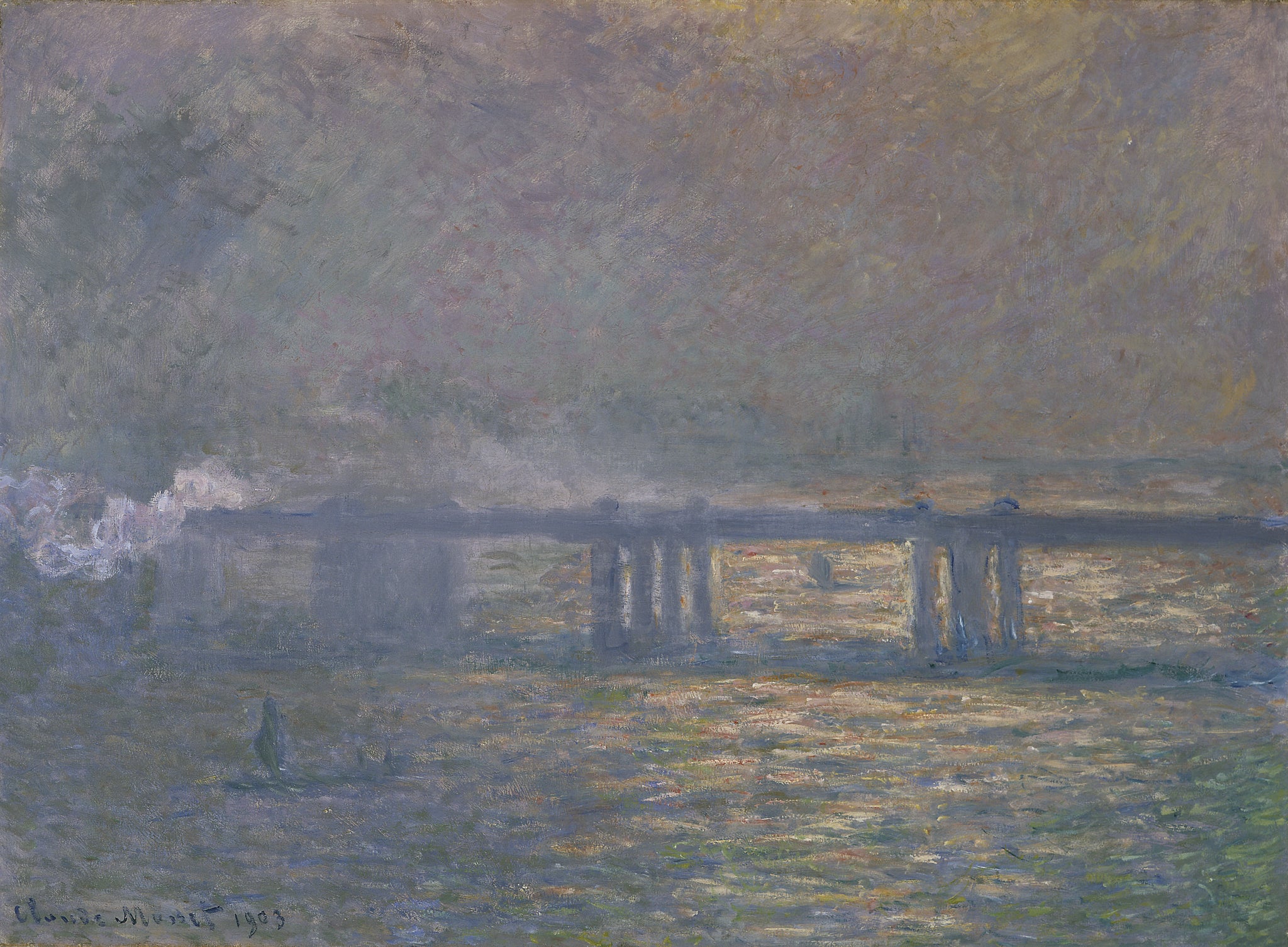 Charing Cross Bridge de Claude Monet, 1903 – Saint Louis Art Museum, Wildenstein 1548