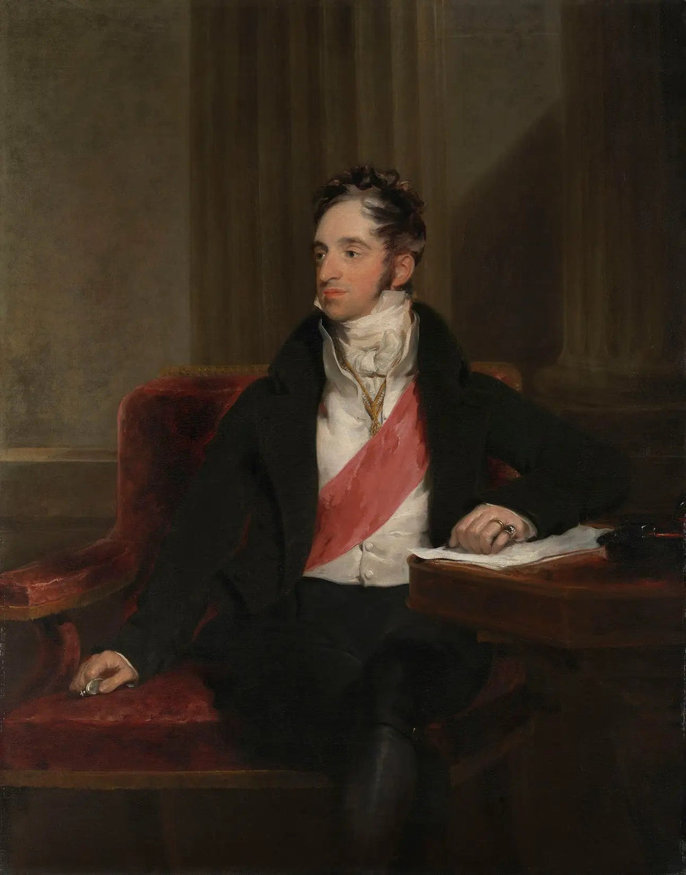 Charles Robert, comte de Nesselrode (1770-1862) - Thomas Lawrence image 1 copie de tableau peinte à la main