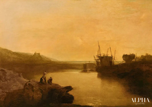 Château de Harlech - William Turner - Reproductions de tableaux et peintures haut de gamme