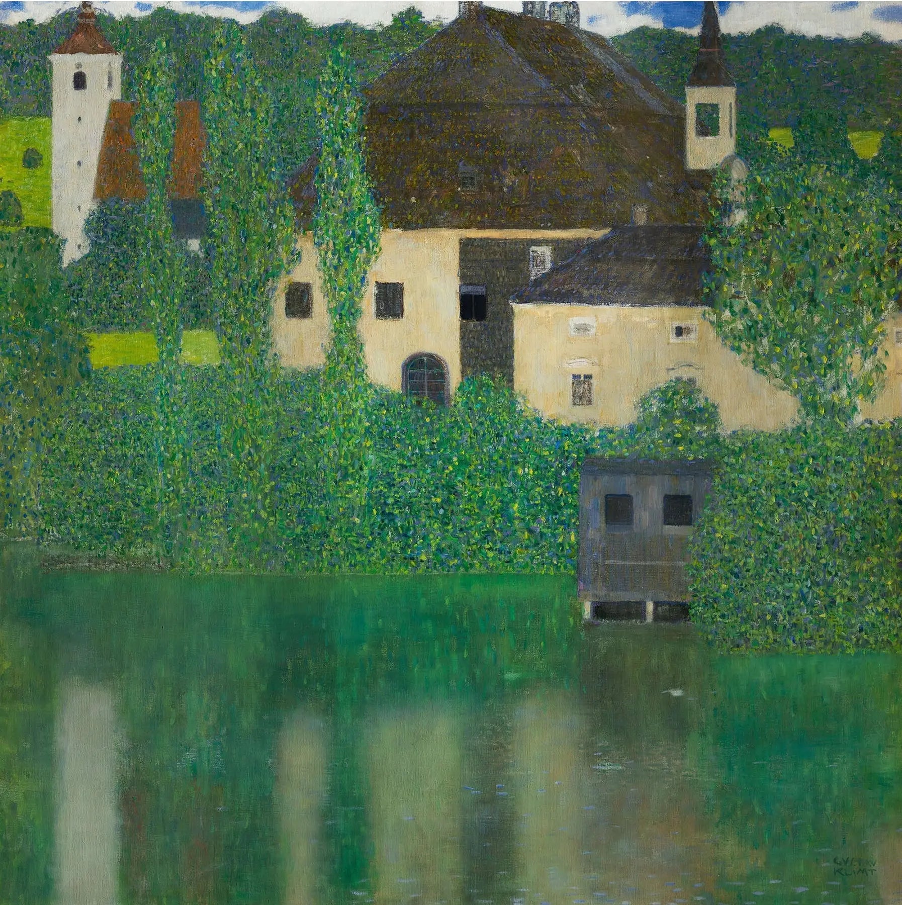 Reproduction du tableau « Château d'eau - Gustav Klimt » par Alpha Reproduction en peinture à l’huile