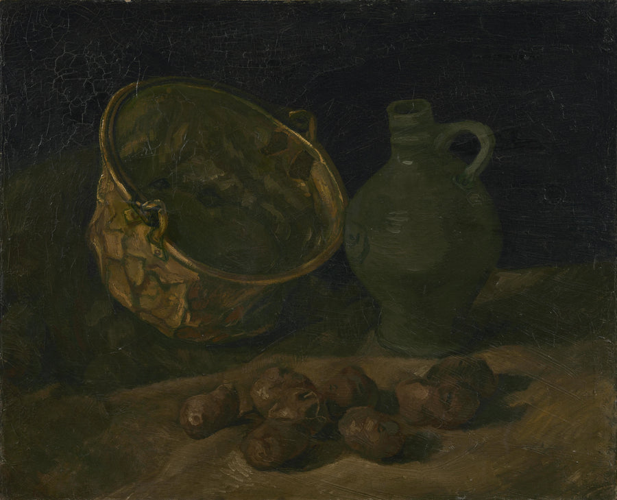 טבע דומם עם קדירה וכד מנחושת - Vincent van Gogh