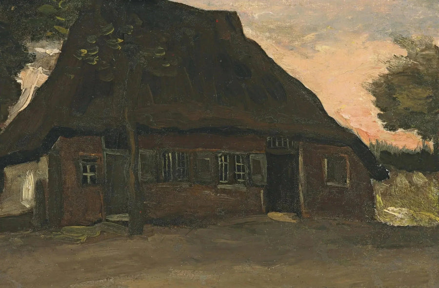 בית עץ מוקף עצים - Vincent van Gogh