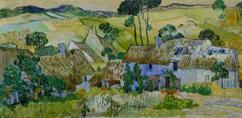 בקתות על גבעה - Vincent van Gogh