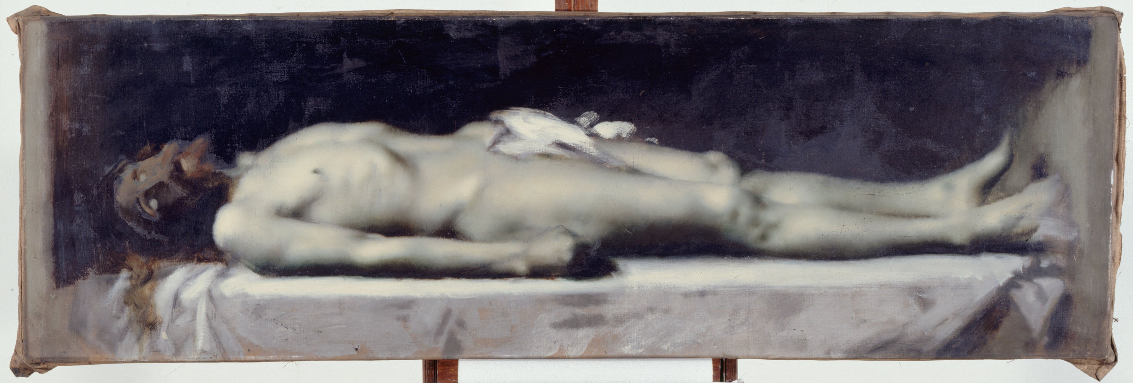 Christ au tombeau - Jean-Jacques Henner image 1 copie peinte à la main à l’huile