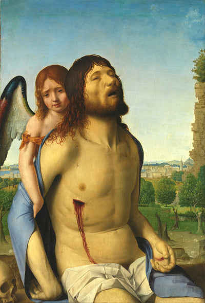 Christ mort soutenu par un ange - Antonello de Messine - Alpha Reproduction