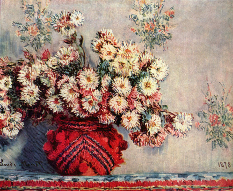 Chrysanthèmes W492 par Claude Monet, 1878, musée d’Orsay