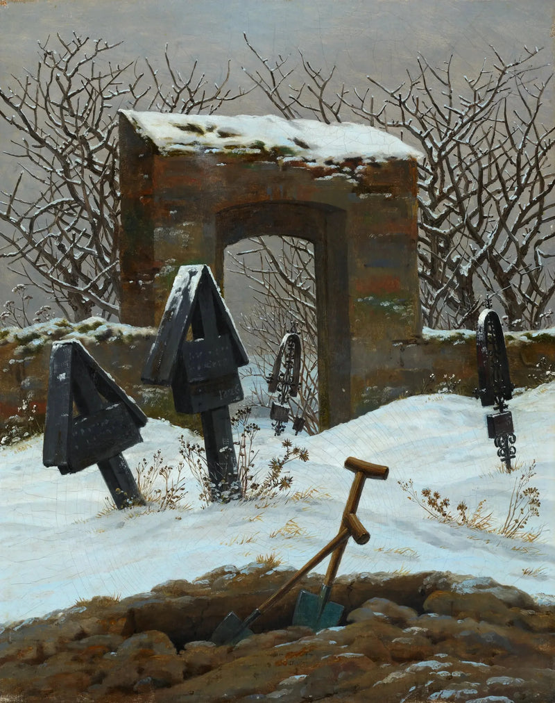 בית קברות תחת שלג - קספר דוד פרידריך