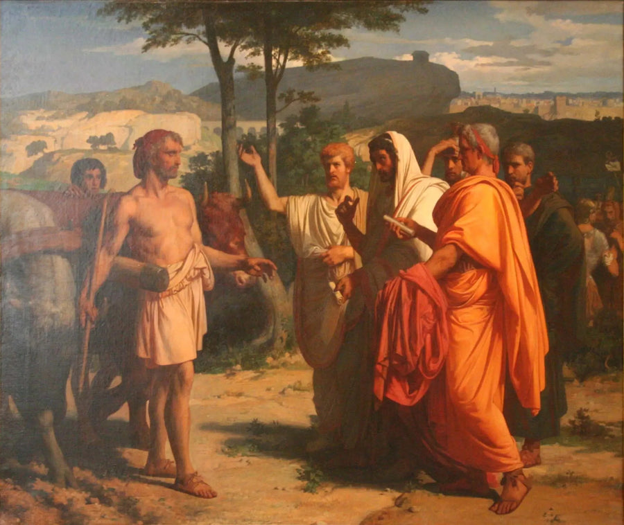 סינצינאטוס מקבל את השגרירים המוטלים עליו להביא את אותות הדיקטטורה - אלכסנדר קאבנל