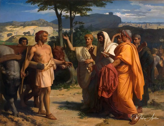 Cincinnatus recevant les ambassadeurs de Rome - Alexandre Cabanel Reproductions de tableaux à la peinture à l’huile