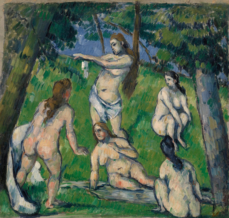 חמש המתרחצות - פול סזאן