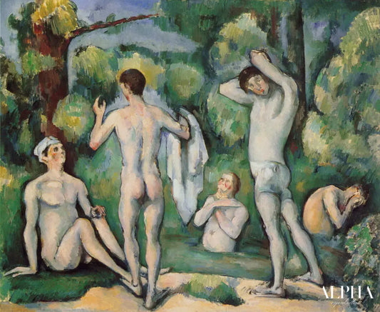 Cinq bains - Paul Cézanne - Reproductions de tableaux et peintures haut de gamme