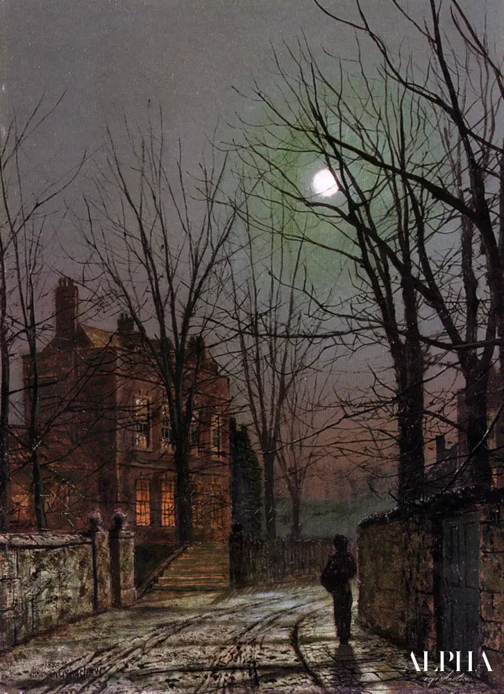 Clair de lune - John atkinson grimshaw - Reproductions de tableaux et peintures haut de gamme