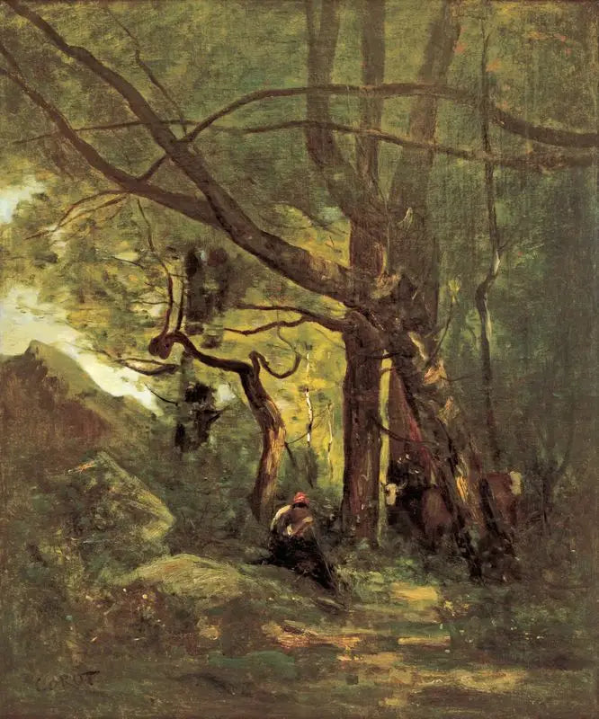 Clairière boisée - Jean-Baptiste Camille Corot - Alpha Reproduction