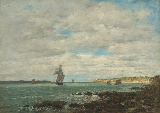 🌊 חופי ברטאן – יוג'ין בודן (1874)