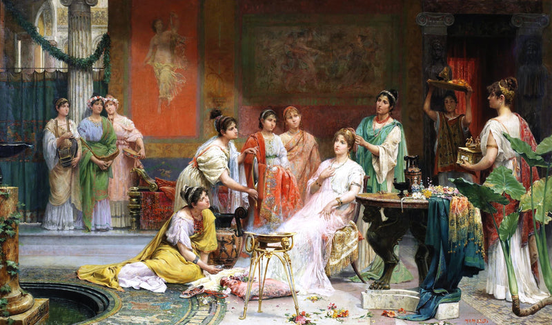Coiffeuse de dame romaine - Juan Jiménez Martín