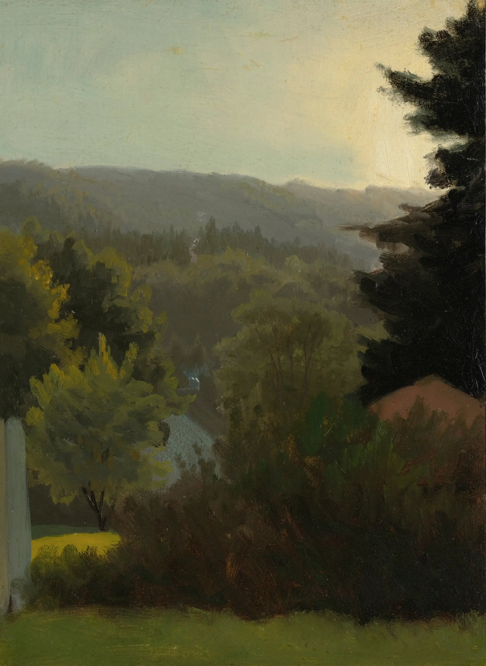 Collines boisées - Albert Bierstadt - Alpha Reproduction