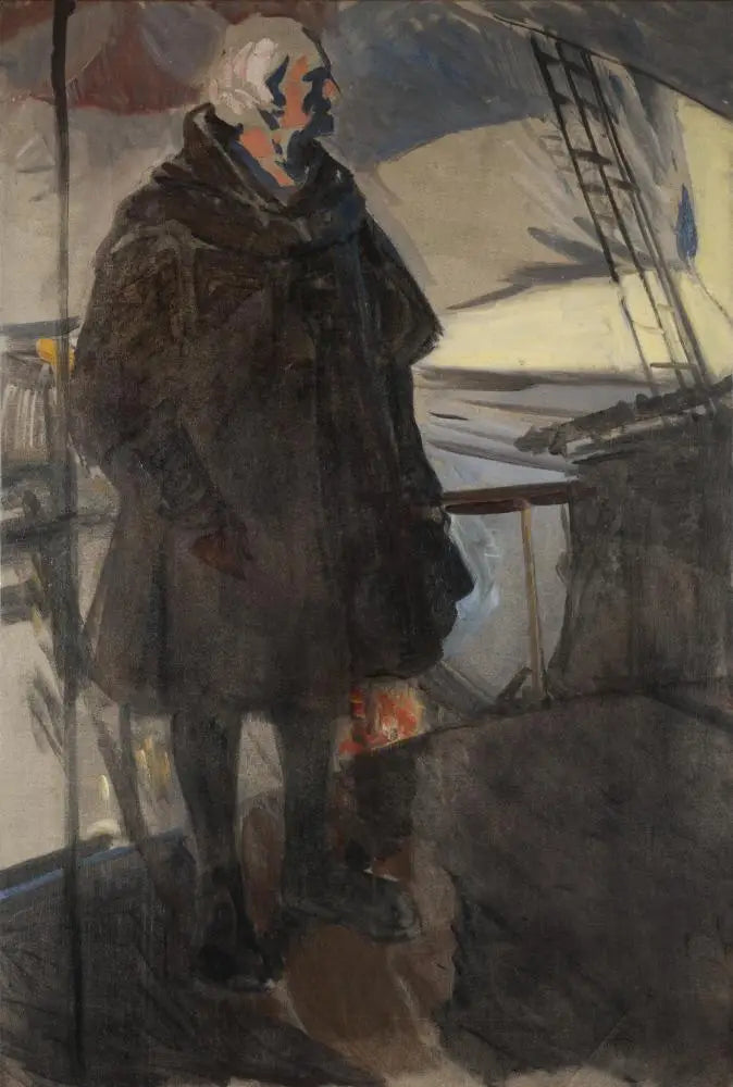 Reproduction du tableau « Colomb quittant Palos (profil à droite, face à la poupe) - Joaquín Sorolla » par Alpha Reproduction en peinture à l’huile