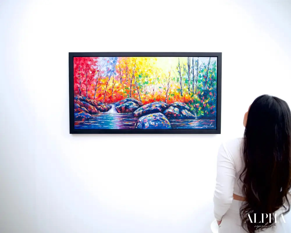 Colored Forest - Wachirawit | 120 x 60 cm Reproductions de tableaux à la peinture à l’huile