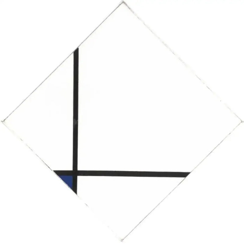 קומפוזיציה עם כחול - פייט מונדריאן