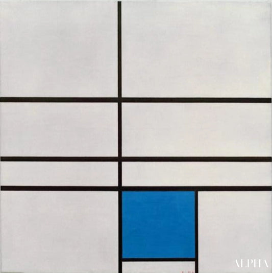 Composition avec le bleu 1935 - Mondrian - Reproductions de tableaux et peintures haut de gamme