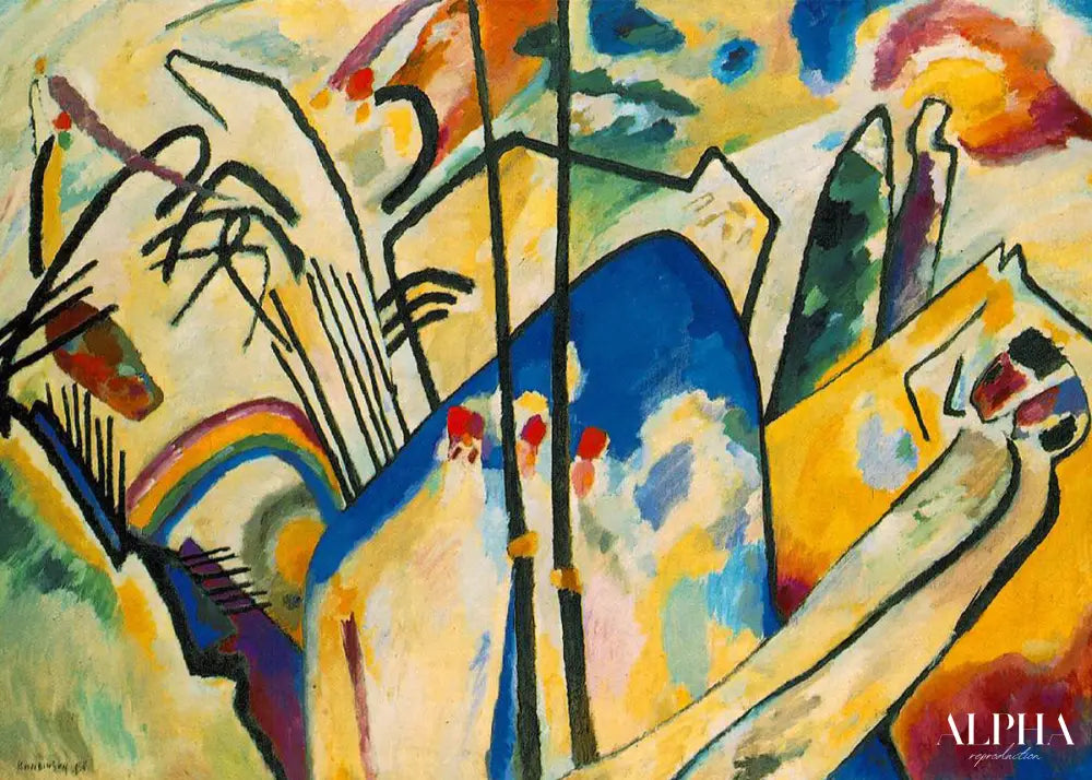 Composition IV - Vassily Kandinsky - Reproductions de tableaux et peintures haut de gamme