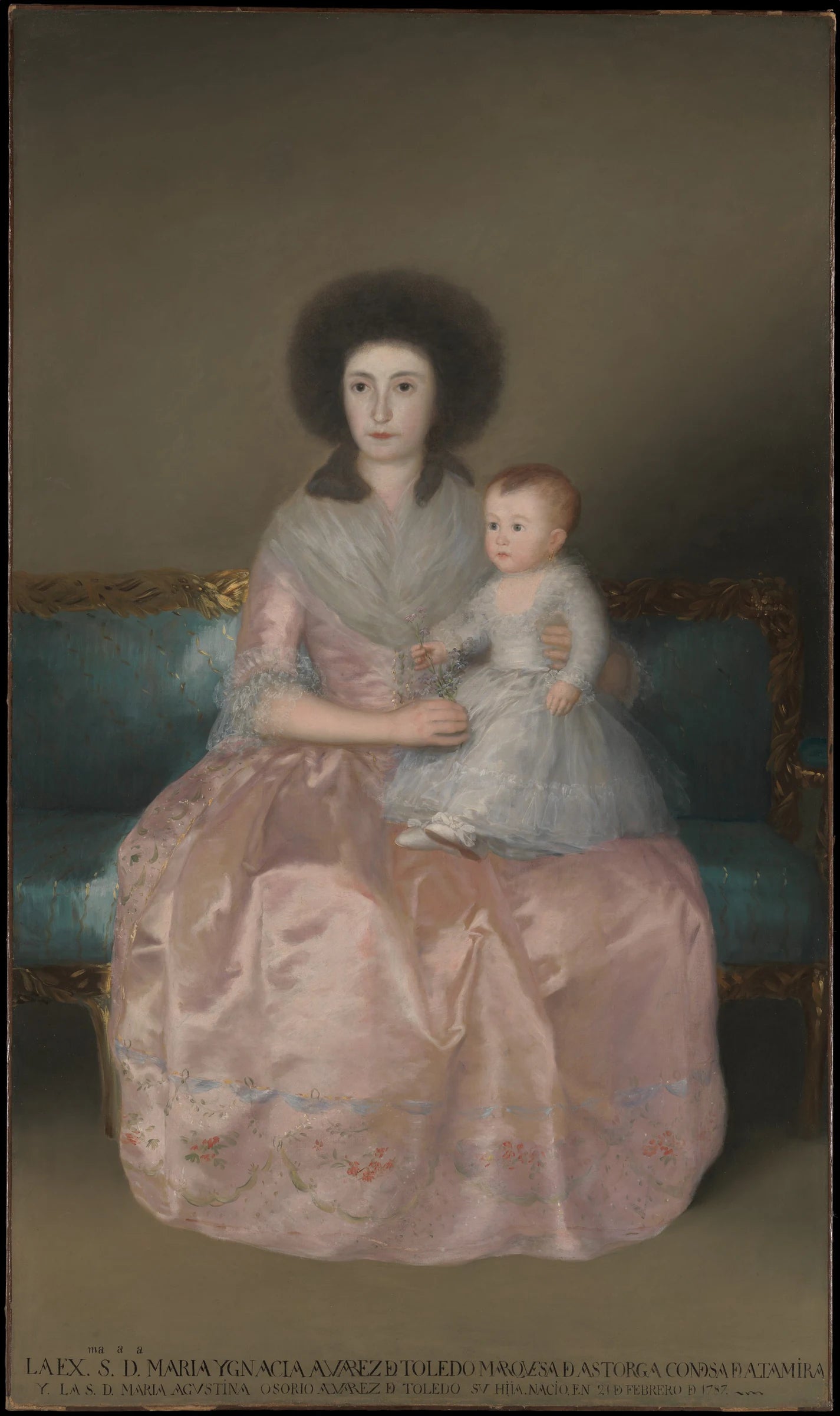 Comtesse d'Altamira et sa fille, María Agustina - Goya (Francisco de Goya y Lucientes)