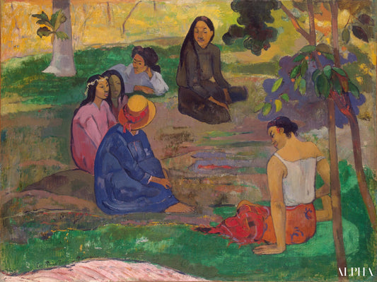 Conversation - Paul Gauguin - Reproductions de tableaux et peintures haut de gamme