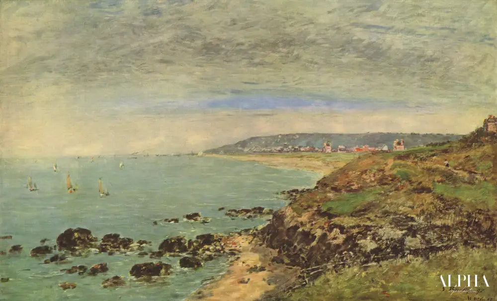 Côte atlantique près de Benerville - Eugène Boudin - Reproductions de tableaux et peintures haut de gamme